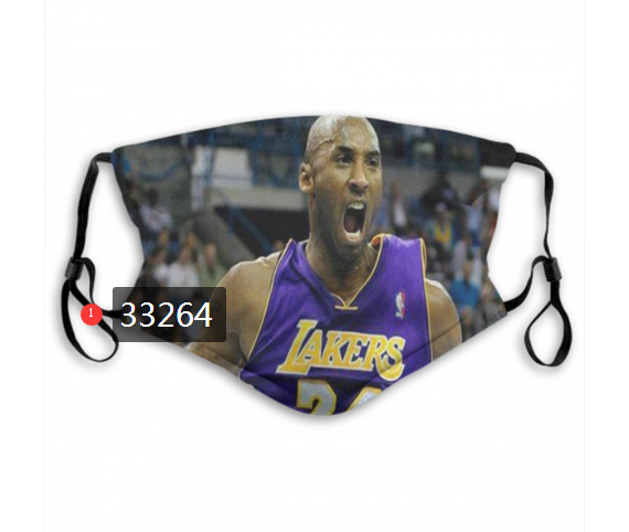 2021 NBA Los Angeles Lakers #24 kobe bryant 33264 Dust mask with filter